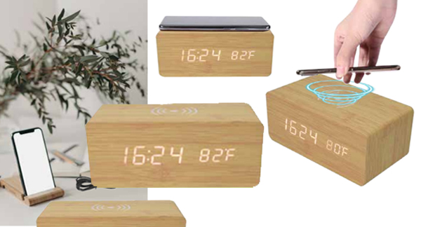 DIGITAL ALARM CLOCK WITH WIRELESSCHARGER